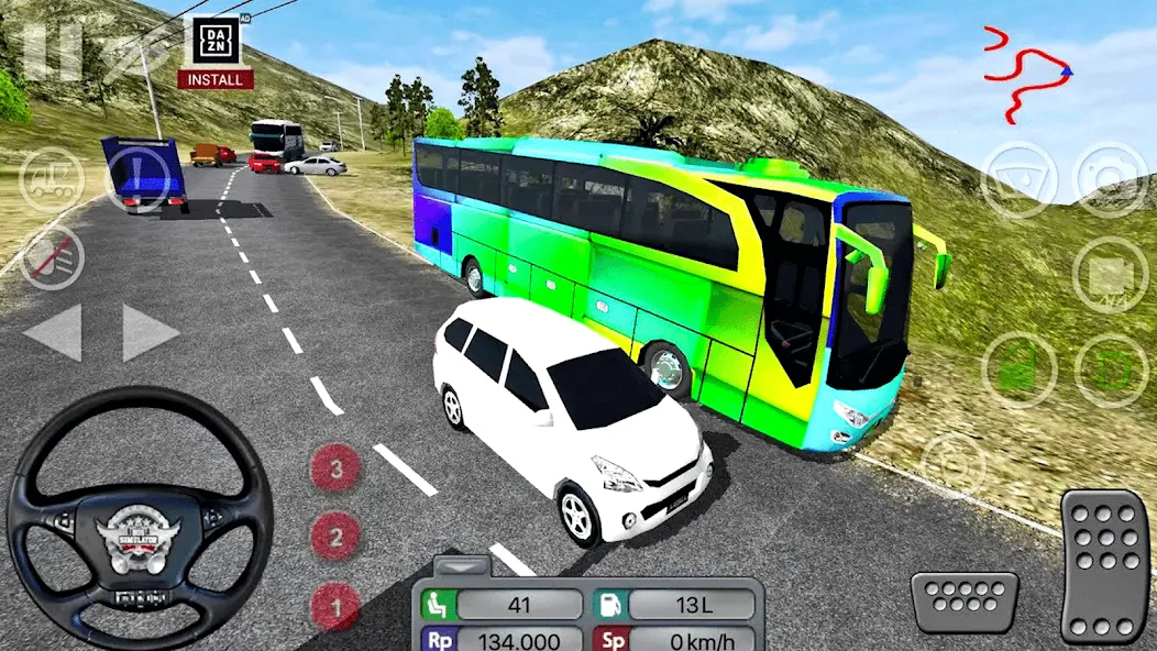 Coach Tourist Bus City Driving [MOD: безлимитные деньги и топливо] Screenshot 3