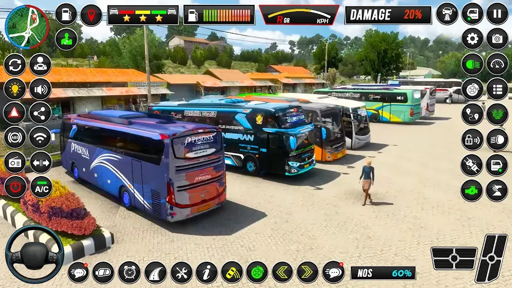 Euro Bus Simulator - Bus Games [MOD: безлимитные деньги и топливо] Screenshot 3