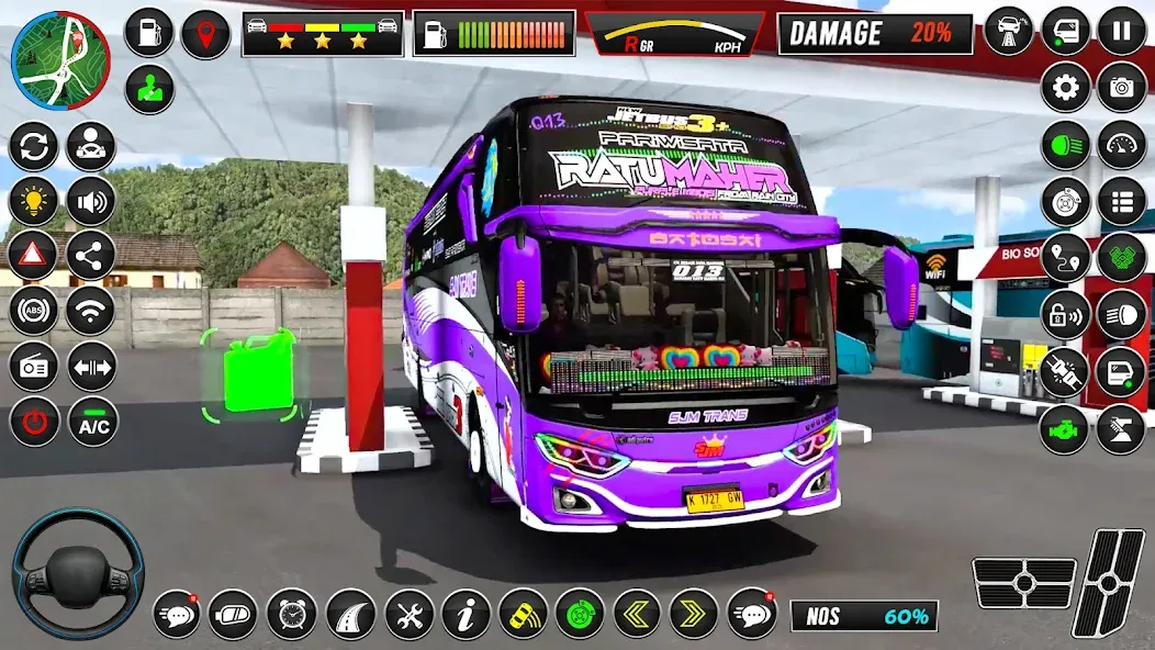 Euro Bus Simulator - Bus Games [MOD: безлимитные деньги и топливо] Screenshot 5