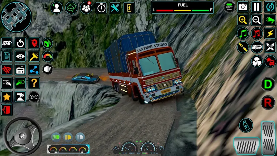 Indian Truck Offroad Cargo Sim [MOD: безлимитные деньги и открыты все уровни] Screenshot 1