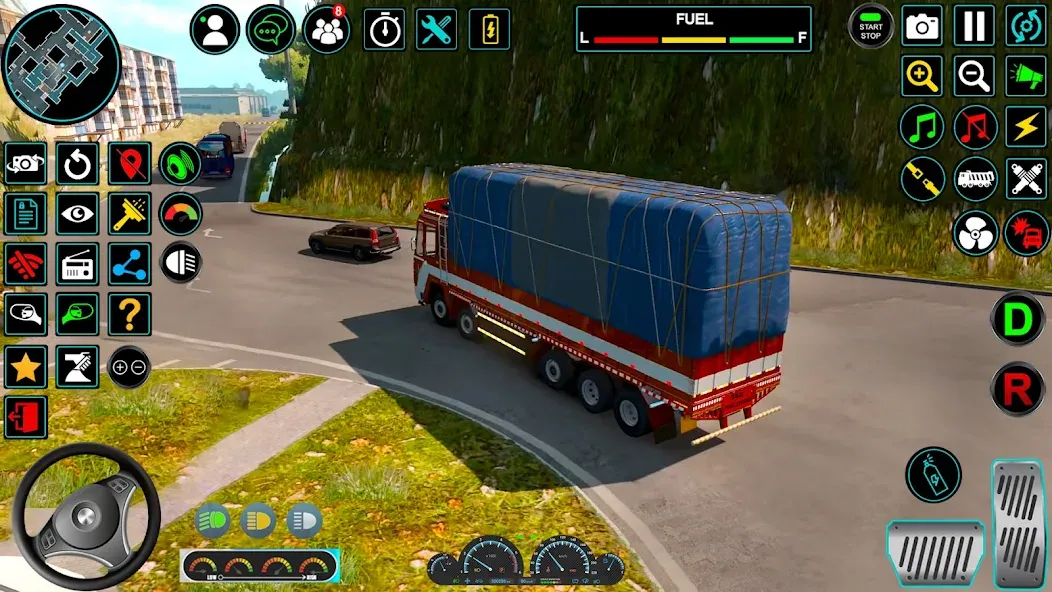 Indian Truck Offroad Cargo Sim [MOD: безлимитные деньги и открыты все уровни] Screenshot 2