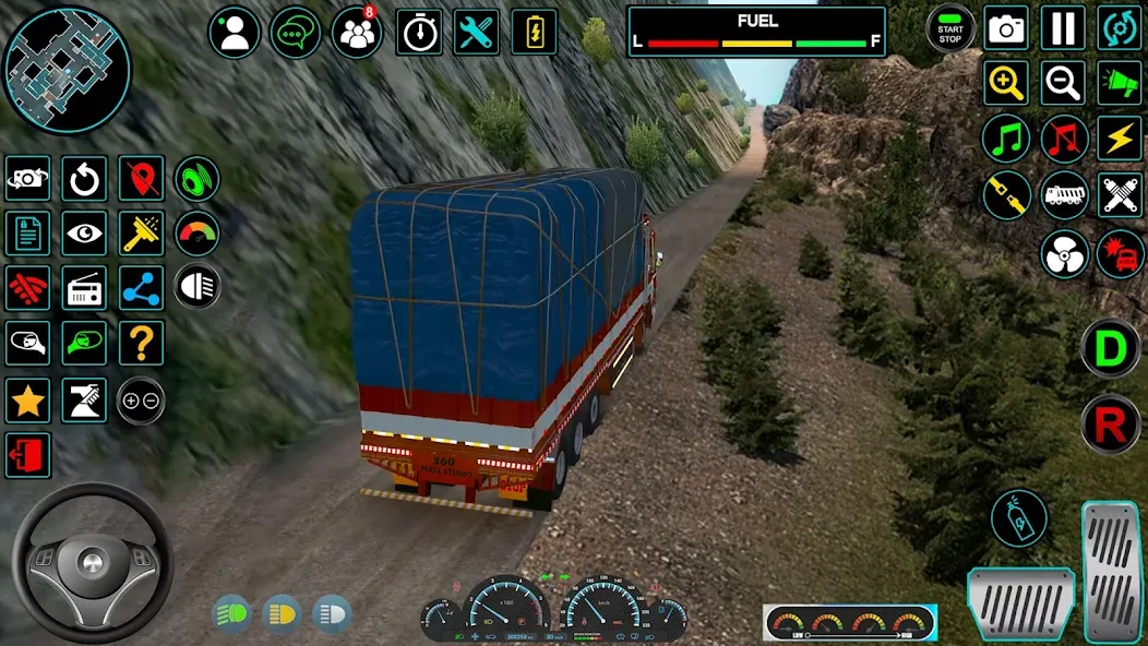 Indian Truck Offroad Cargo Sim [MOD: безлимитные деньги и открыты все уровни] Screenshot 3