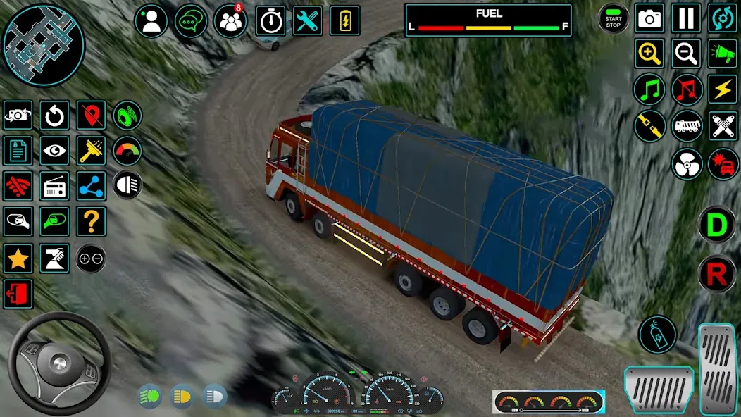 Indian Truck Offroad Cargo Sim [MOD: безлимитные деньги и открыты все уровни] Screenshot 4