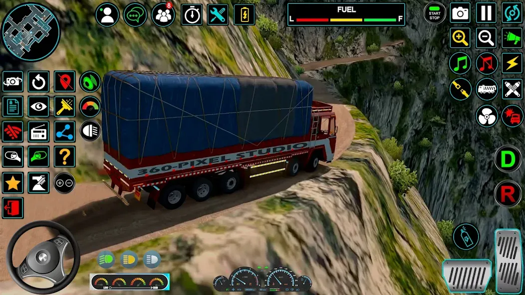 Indian Truck Offroad Cargo Sim [MOD: безлимитные деньги и открыты все уровни] Screenshot 5