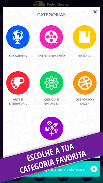 Quizit - Trivia Português [MOD: безлимитные подсказки и жизни] Screenshot 3