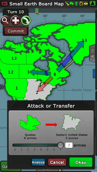 Warzone - turn based strategy [MOD: безлимитные ресурсы и мощная армия] Screenshot 1