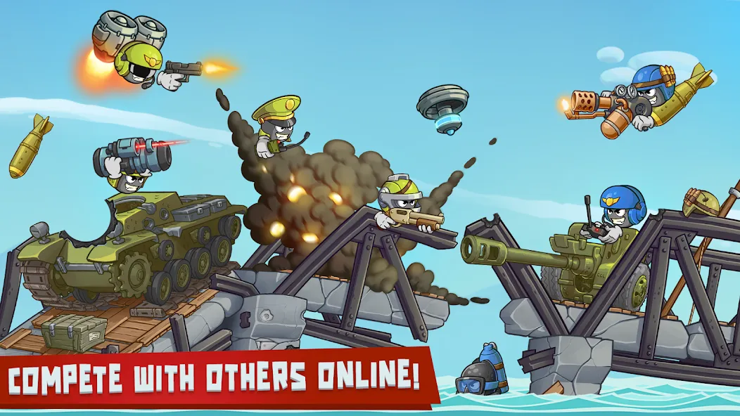 Warlings 2: Total Armageddon [MOD: безлимитные ресурсы и мощное оружие] Screenshot 5