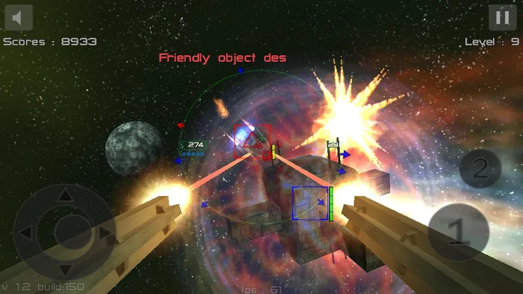 Gunner : Space Defender (Lite] [MOD: безлимитные патроны и здоровье] Screenshot 3