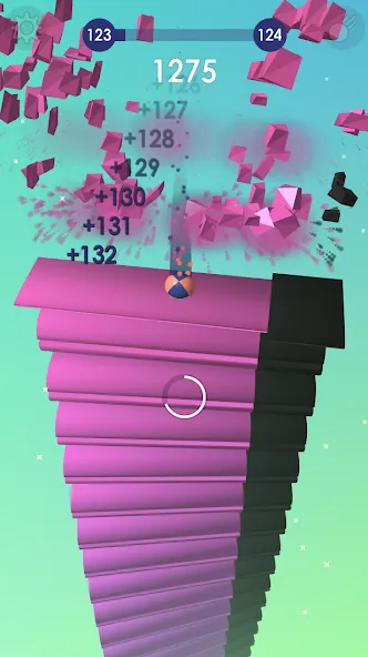 Ball: Blast colorful bricks 3d [MOD: без рекламы и много жизней] Screenshot 4
