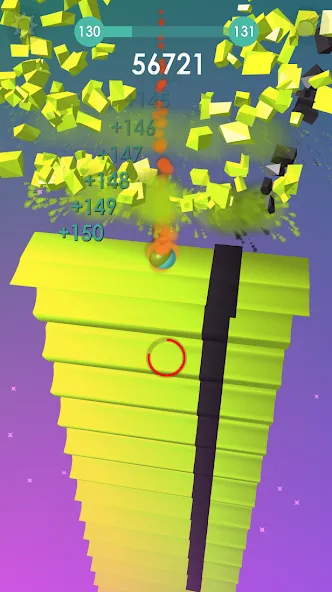 Ball: Blast colorful bricks 3d [MOD: без рекламы и много жизней] Screenshot 5