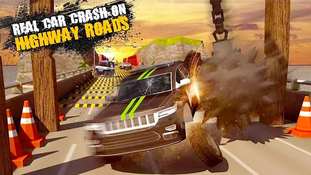 Car Crash Speed Bump Car Games [MOD: безлимитные деньги и все машины открыты] Screenshot 1