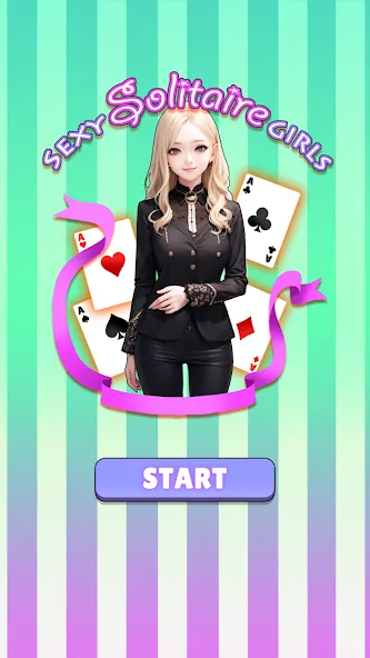Sexy solitaire girls: ani card [MOD: открыты все карты и девушки] Screenshot 1