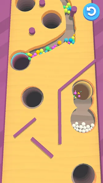 Sand Balls - Puzzle Game [MOD: безлимитные деньги и подсказки] Screenshot 3