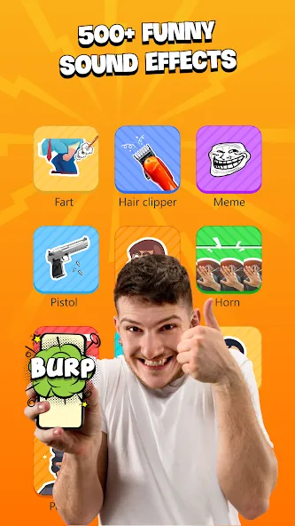 Prank Sounds Haircut, Air Horn [MOD: разблокированы все звуки и функции] Screenshot 4