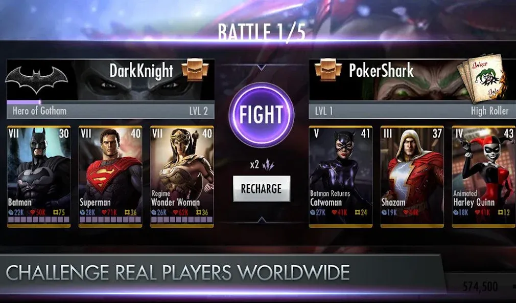 Injustice: Gods Among Us [MOD: безлимитная энергия и все герои открыты] Screenshot 4