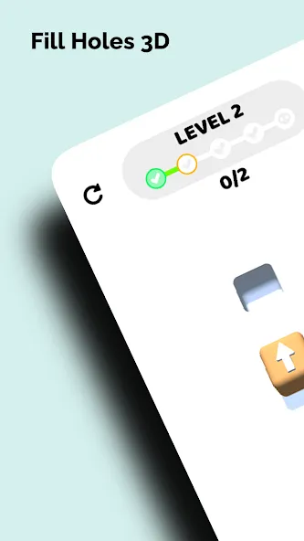 Fill Holes 3D [MOD: без рекламы и много денег] Screenshot 1