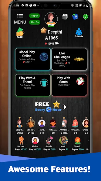 Tic Tac Toe: Make Money Game [MOD: безлимитные деньги и подсказки] Screenshot 1