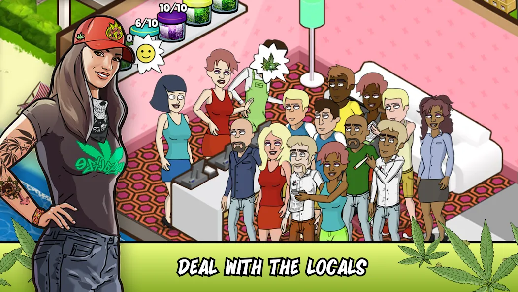 Weed City - Hemp Farm Tycoon [MOD: безлимитные деньги и ресурсы] Screenshot 3