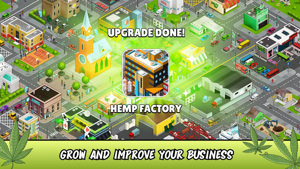 Weed City - Hemp Farm Tycoon [MOD: безлимитные деньги и ресурсы] Screenshot 4