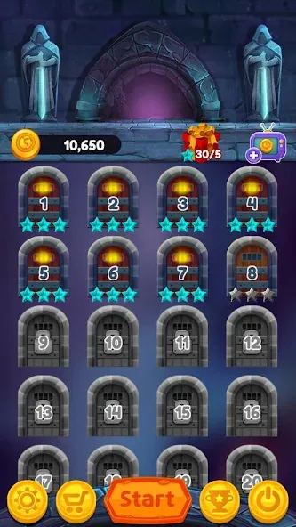 Jewels of Kingdom Knights [MOD: безлимитные монеты и жизни] Screenshot 1