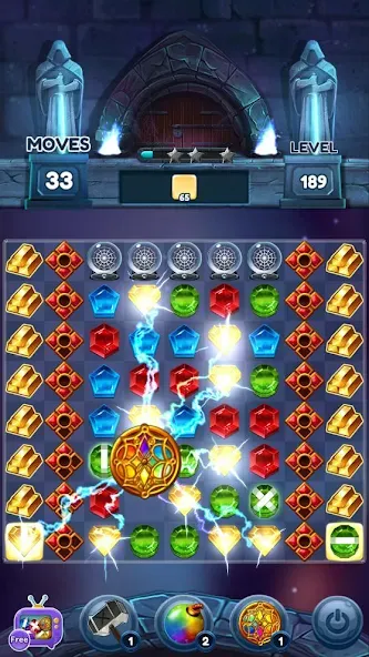 Jewels of Kingdom Knights [MOD: безлимитные монеты и жизни] Screenshot 2