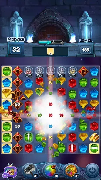 Jewels of Kingdom Knights [MOD: безлимитные монеты и жизни] Screenshot 5