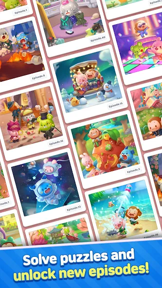 Anipang Match [MOD: безлимитные жизни и усилители] Screenshot 4