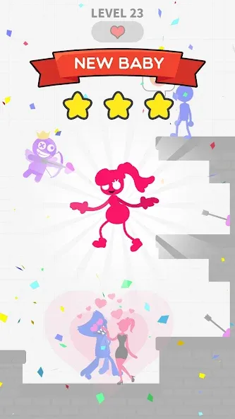Love Archer rainbow monster [MOD: безлимитные стрелы и открытые уровни] Screenshot 2