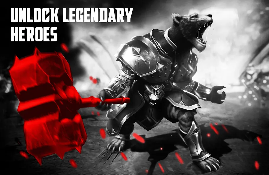 Blitz: Rise of Heroes [MOD: безлимитные ресурсы и усиленные герои] Screenshot 2