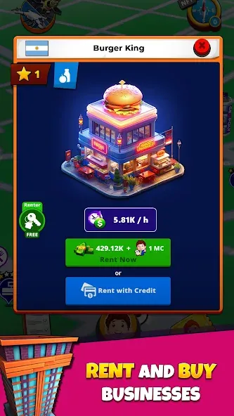 Geopoly: Tycoon NFT Idle Game [MOD: безлимитные деньги и nft-ресурсы] Screenshot 1