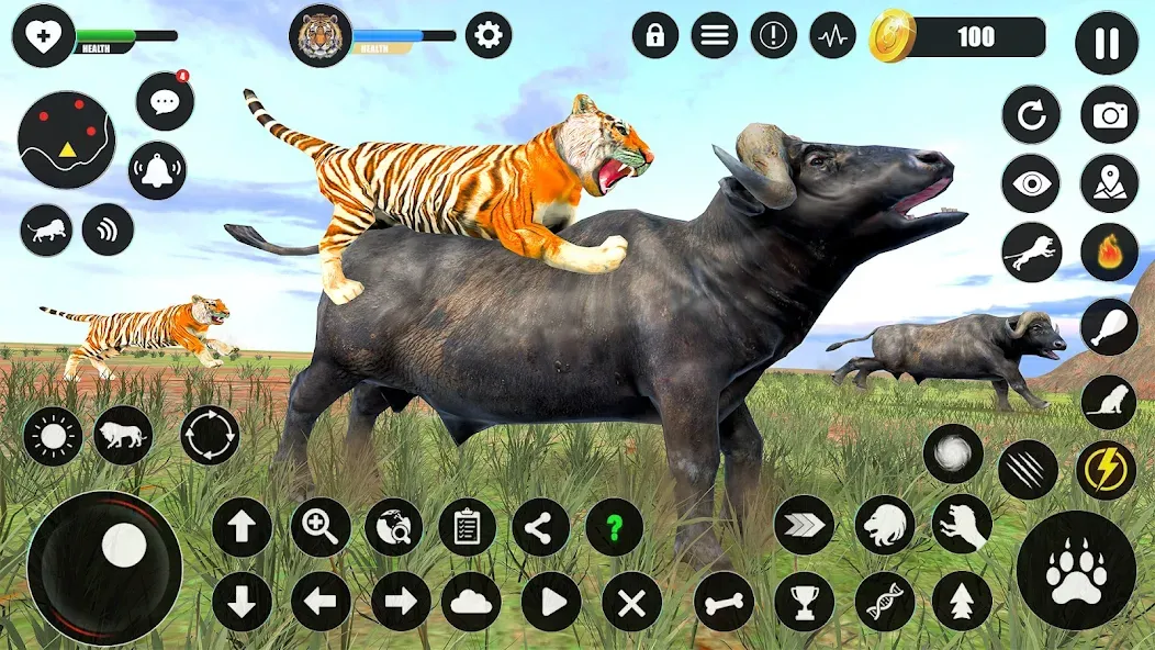Tiger Simulator Animal Games [MOD: безлимитные монеты и энергия] Screenshot 4