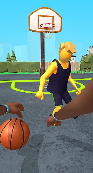 Dribble Hoops [MOD: безлимитные деньги и разблокированы все мячи] Screenshot 1