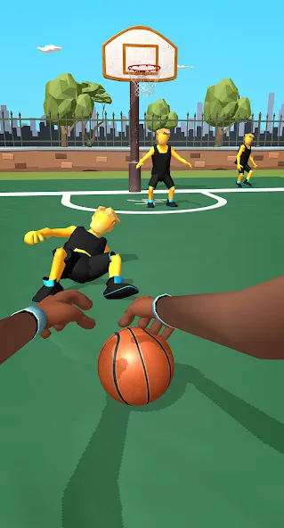 Dribble Hoops [MOD: безлимитные деньги и разблокированы все мячи] Screenshot 3