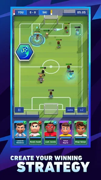 AFK Football: RPG Soccer Games [MOD: безлимитные деньги и энергия] Screenshot 1