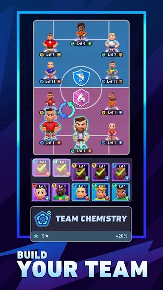 AFK Football: RPG Soccer Games [MOD: безлимитные деньги и энергия] Screenshot 3