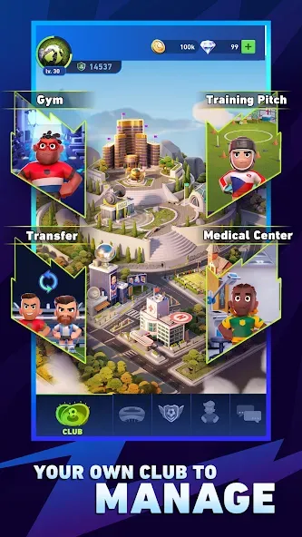 AFK Football: RPG Soccer Games [MOD: безлимитные деньги и энергия] Screenshot 4