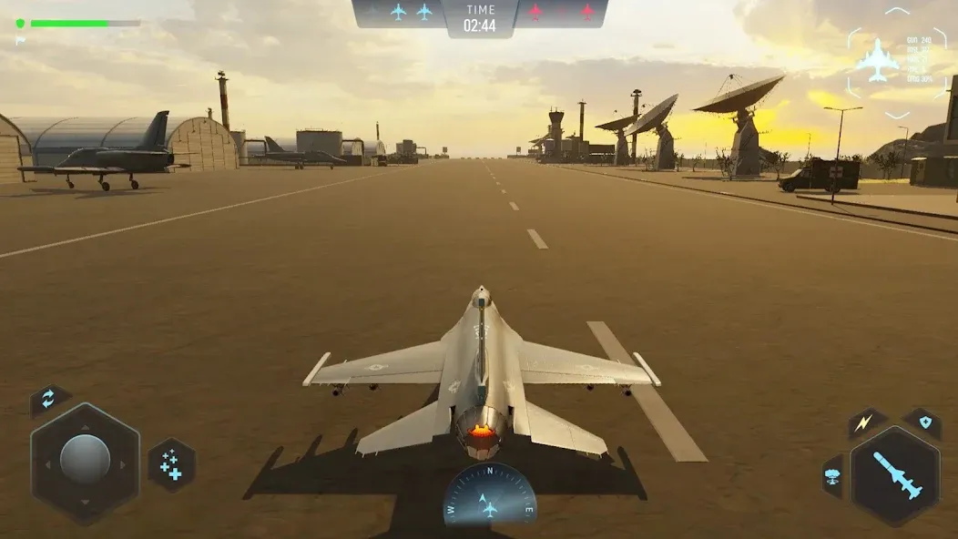 Sky Warriors: Airplane Games [MOD: безлимитные деньги и улучшенное оружие] Screenshot 1