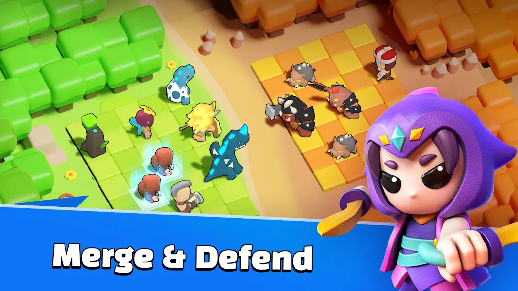Merge War: Super Legion Master [MOD: безлимитные деньги и усиленная армия] Screenshot 2