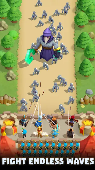 Wild Castle: Tower Defense TD [MOD: безлимитные монеты и усиленная защита башни] Screenshot 5