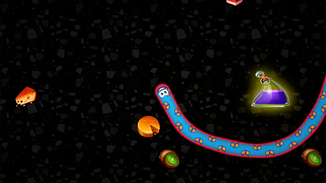 Worms Zone .io - Hungry Snake [MOD: без рекламы и много монет] Screenshot 4