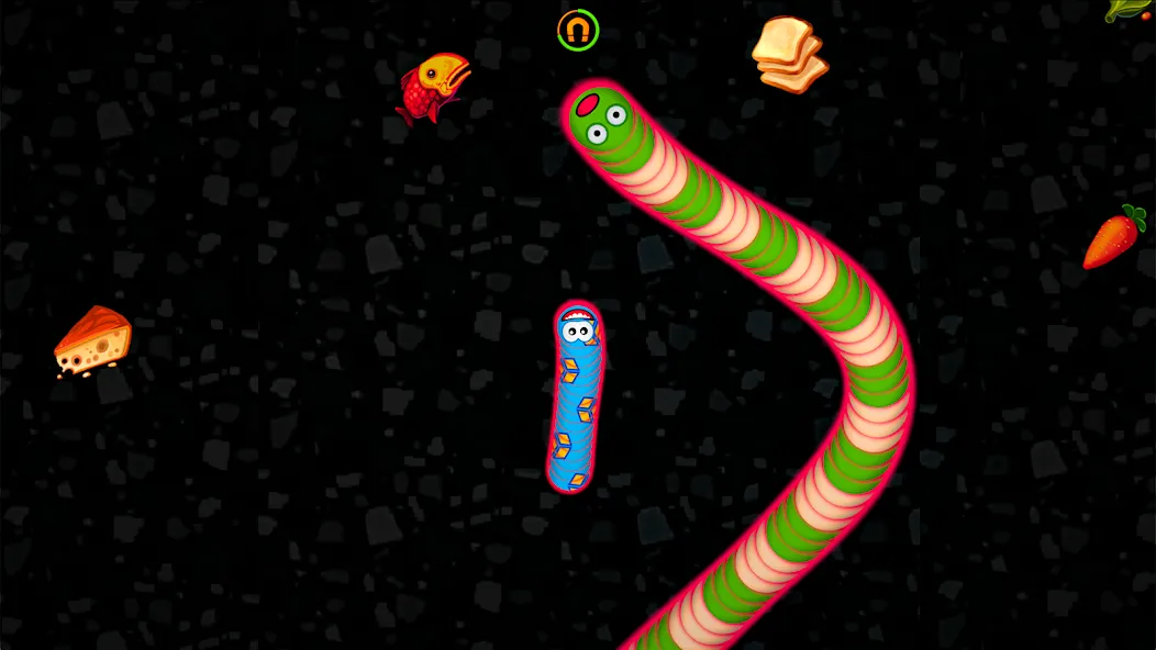 Worms Zone .io - Hungry Snake [MOD: без рекламы и много монет] Screenshot 5