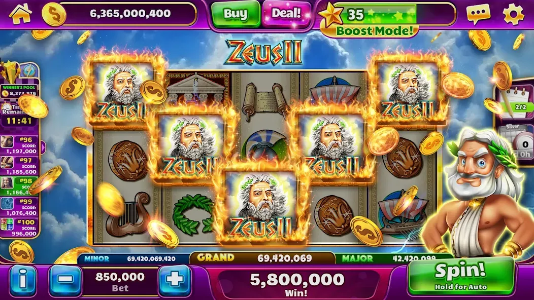 Jackpot Party Casino Slots [MOD: бесплатные спины и много монет] Screenshot 2