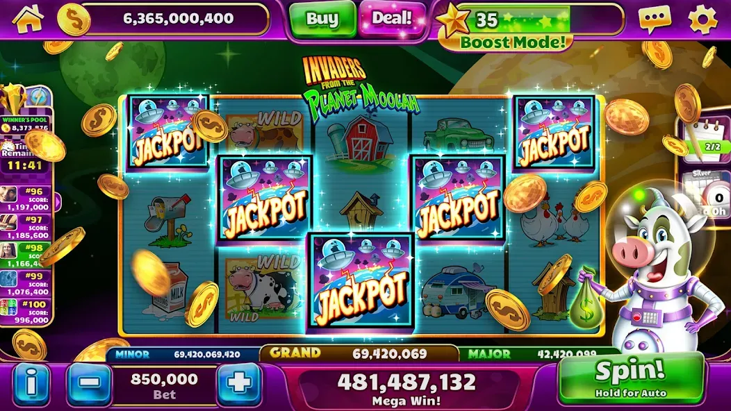 Jackpot Party Casino Slots [MOD: бесплатные спины и много монет] Screenshot 3
