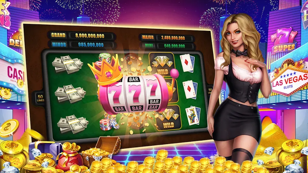 Winning Jackpot Slots Casino [MOD: безлимитные монеты и бонусы] Screenshot 3