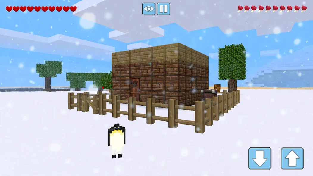 Winter Craft - Block Craft [MOD: зимнее выживание и бесконечные ресурсы] Screenshot 5