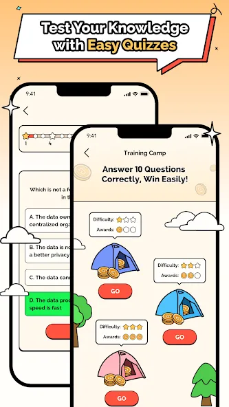 Witcoin: Web3 Play to Learn [MOD: расширенные награды и доступ ко всем урокам] Screenshot 2