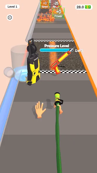 Pressure Washing Run [MOD: безлимитные деньги и все уровни] Screenshot 5