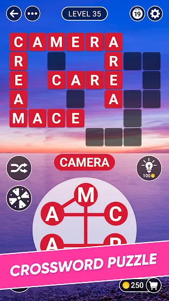 Word Farm Crossword [MOD: безлимитные подсказки и монеты] Screenshot 1