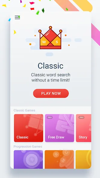 Word Search Colorful [MOD: подсказки доступны без ограничений] Screenshot 2
