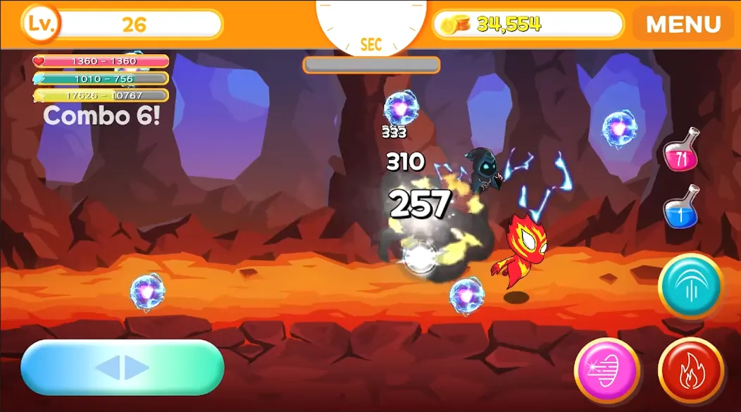 Sprit of Fire Ifrt [MOD: открыты все уровни и бонусы] Screenshot 1